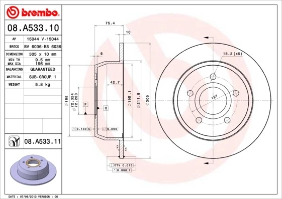 08A53311 Brembo
