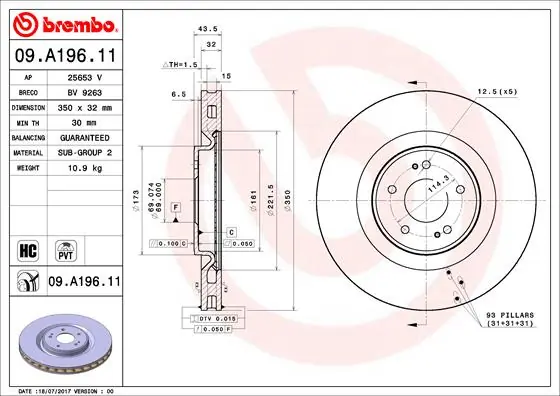 09A19611 Brembo