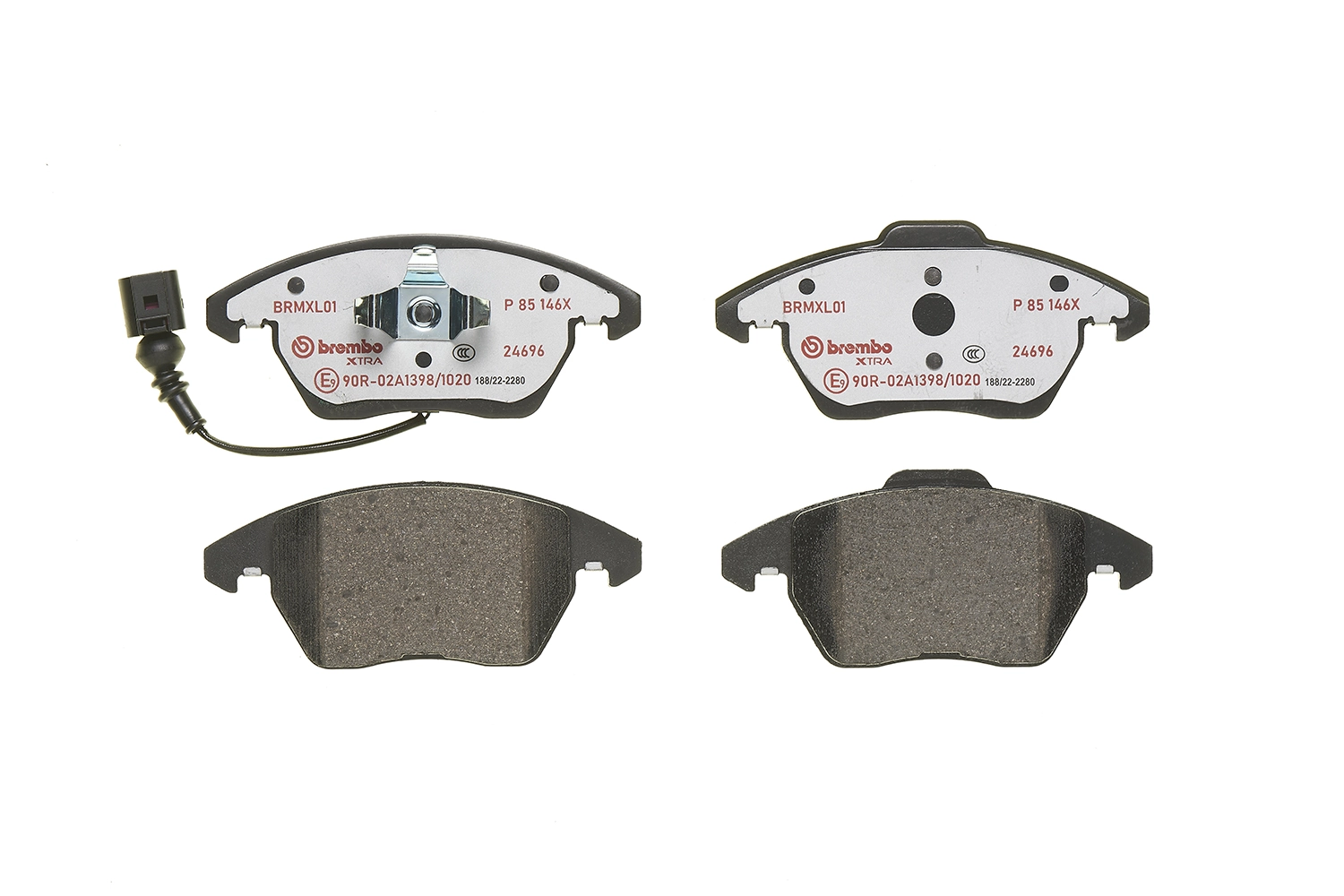 P85146X Brembo Klocki hamulcowe przednie tarczowe