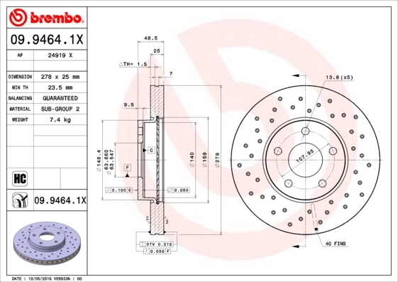 0994641X Brembo