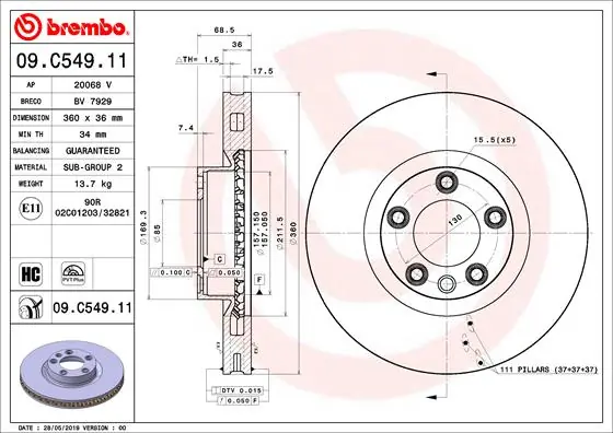 09C54911 Brembo