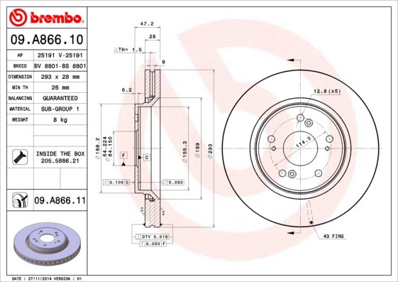 09A86610 Brembo