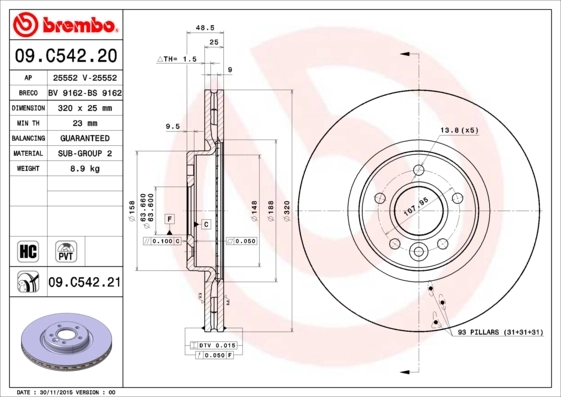 09C54221 Brembo
