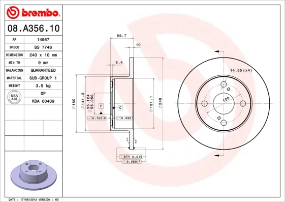 08A35610 Brembo