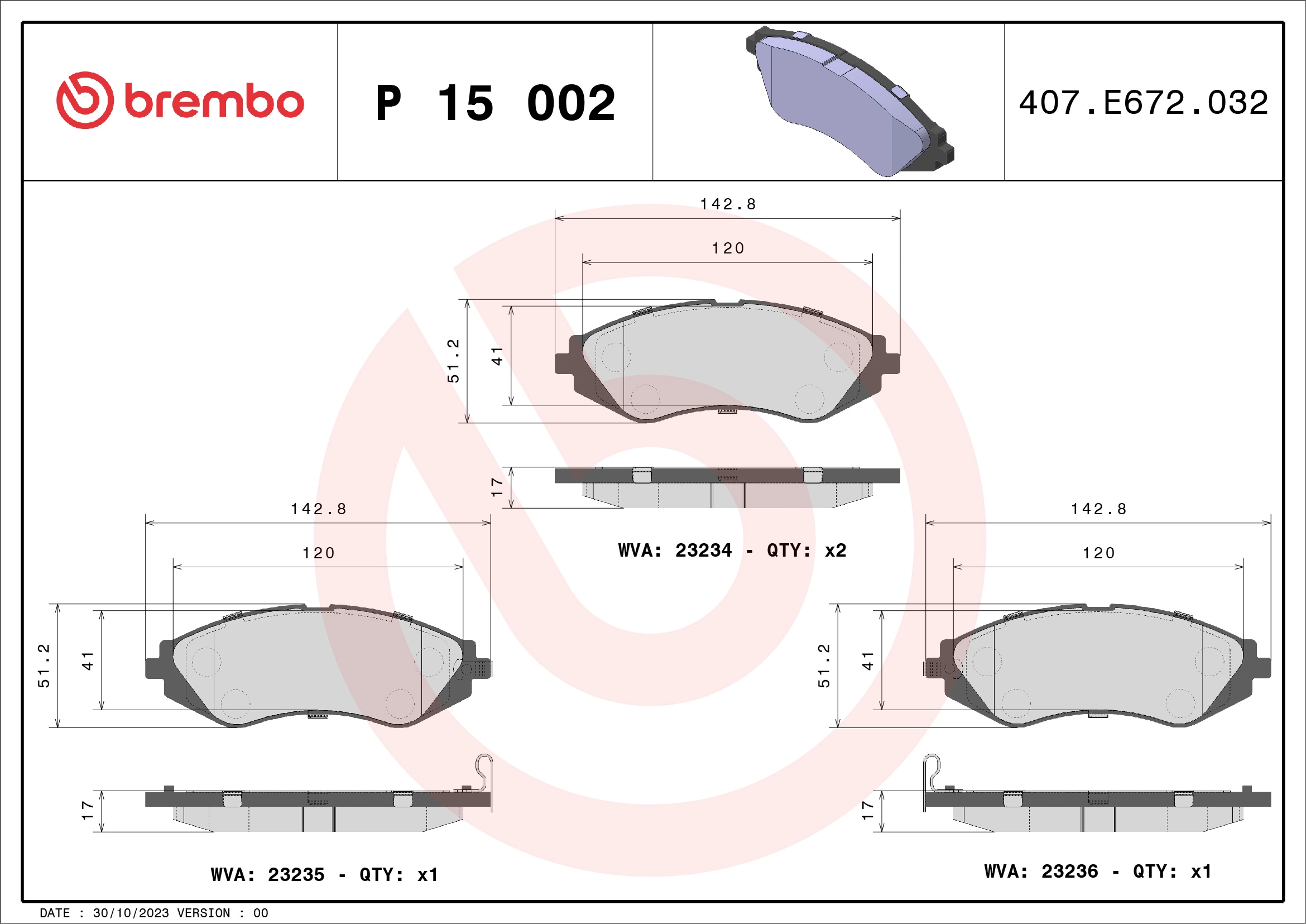 P15002 Brembo