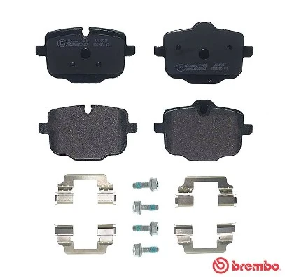 P06101 Brembo Okładziny (klocki) do hamulców tarczowych tylne