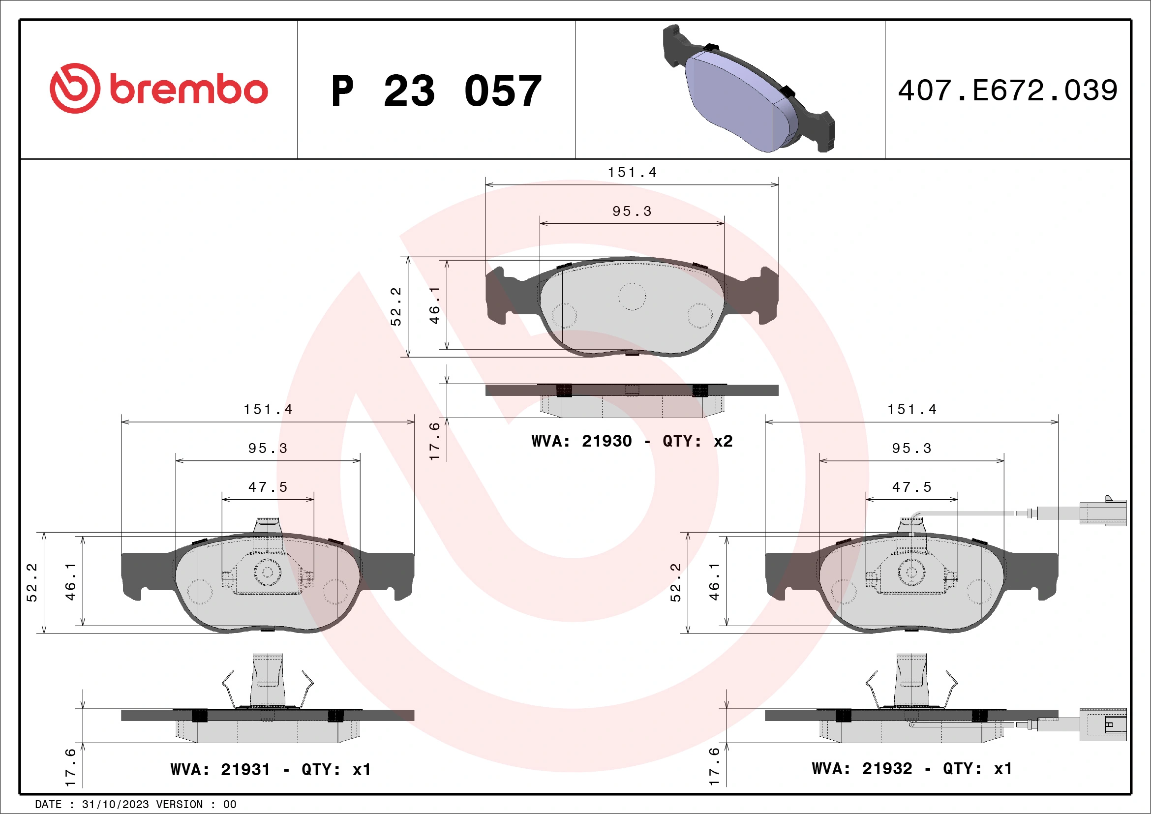 P23057 Brembo