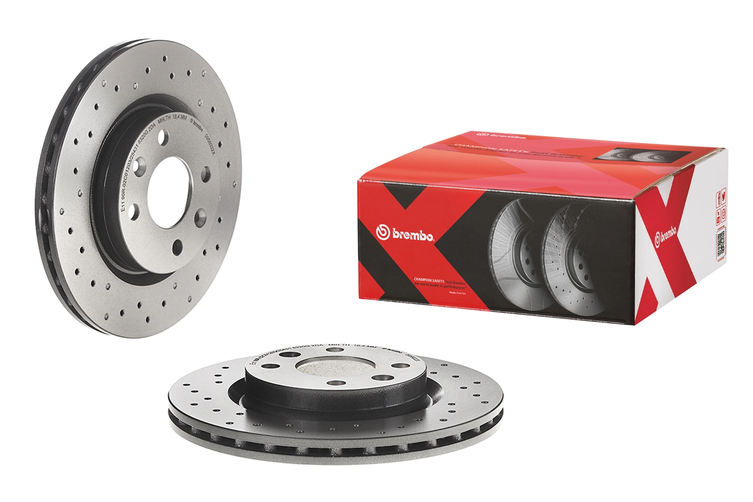 0958022X Brembo Tarcza hamulcowa przednia