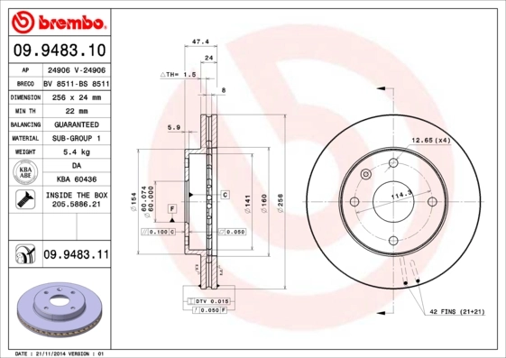 09948311 Brembo