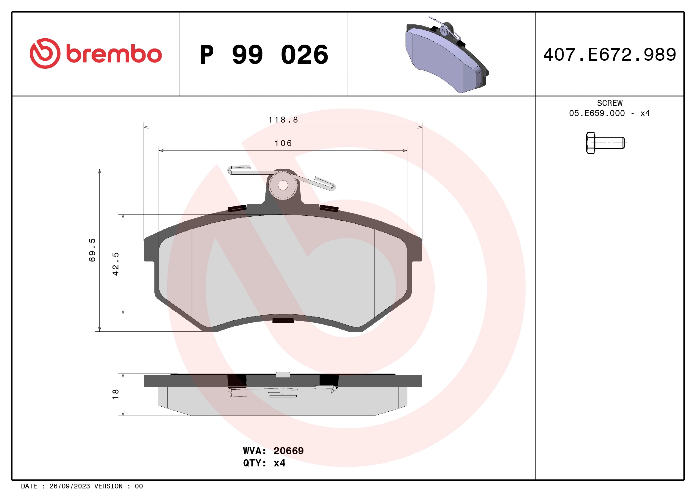 P99026 Brembo