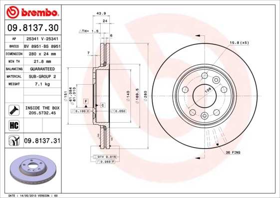 09813731 Brembo
