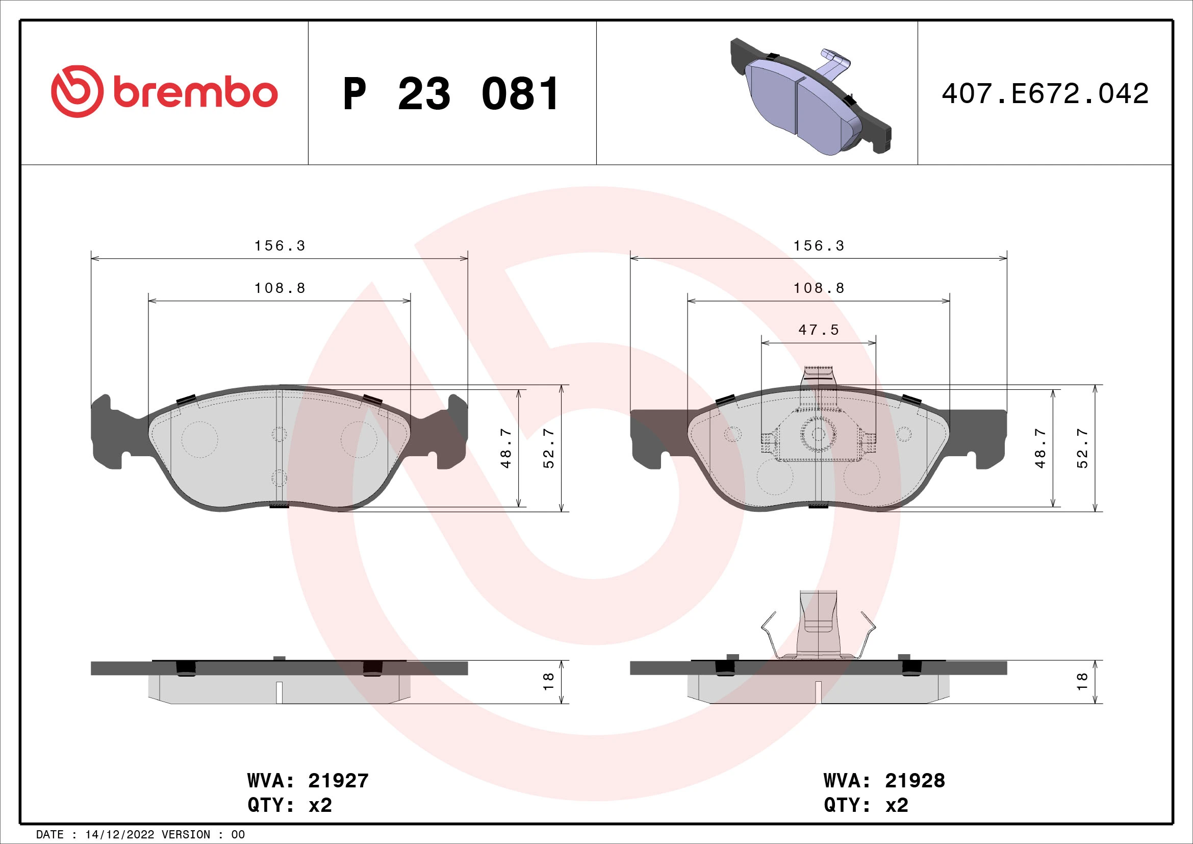 P23081 Brembo