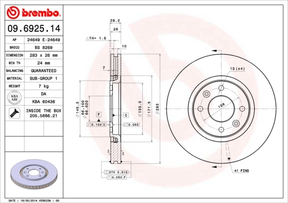 09692514 Brembo