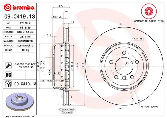 09C41913 Brembo