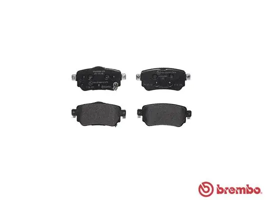 P56098 Brembo Okładziny (klocki) do hamulców tarczowych tylne