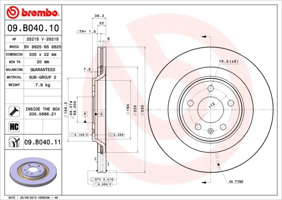 09B04011 Brembo