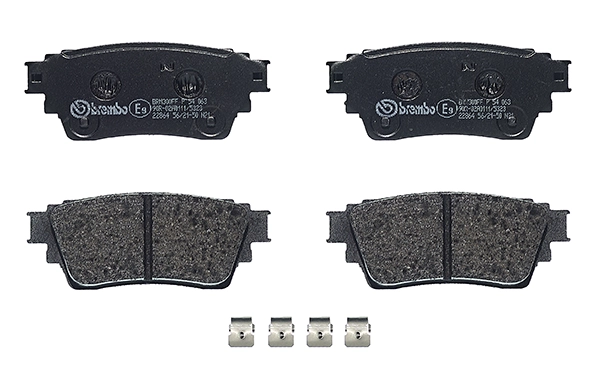 P54063 Brembo Okładziny (klocki) do hamulców tarczowych tylne