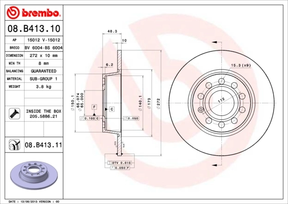 08B41311 Brembo