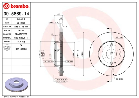 09586914 Brembo