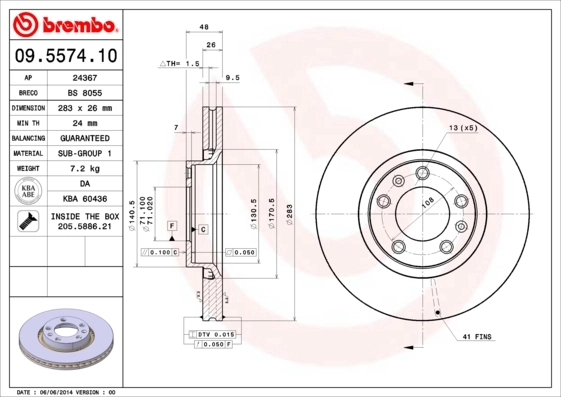 09557410 Brembo