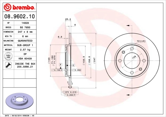 08960210 Brembo
