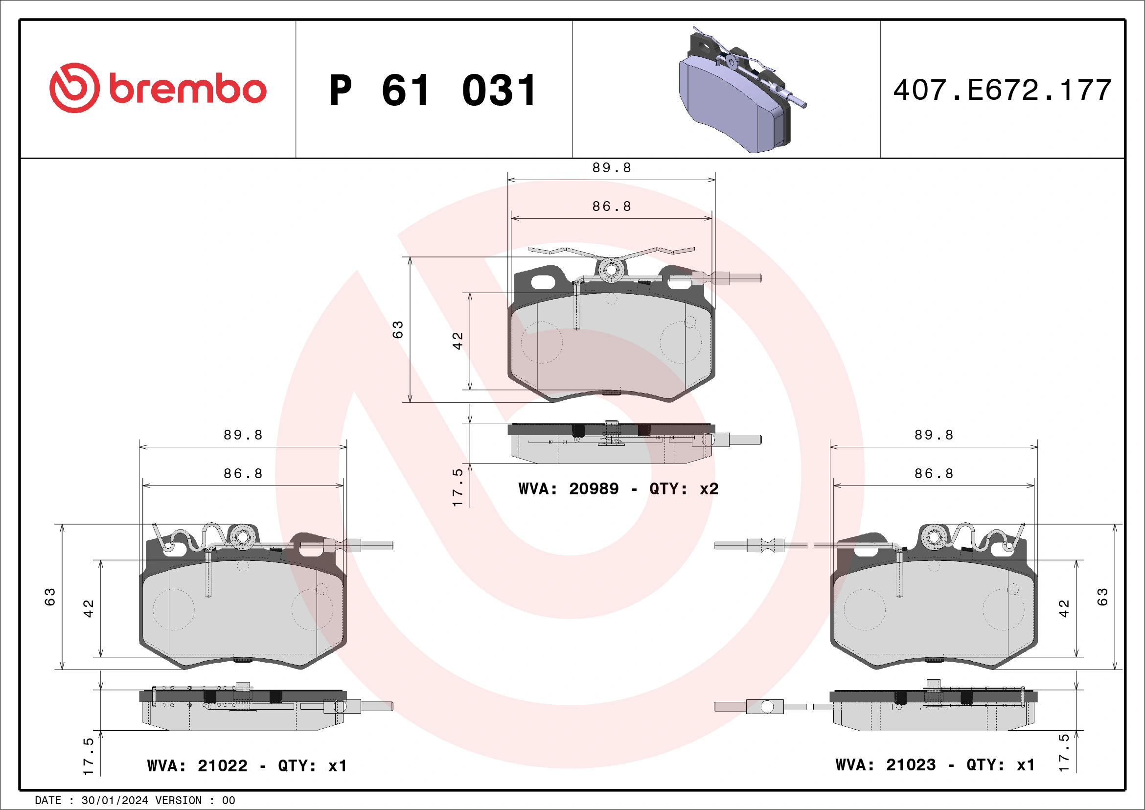 P61031 Brembo