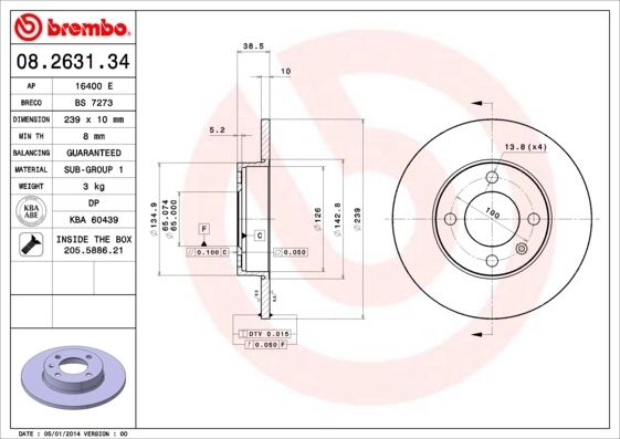 08263134 Brembo
