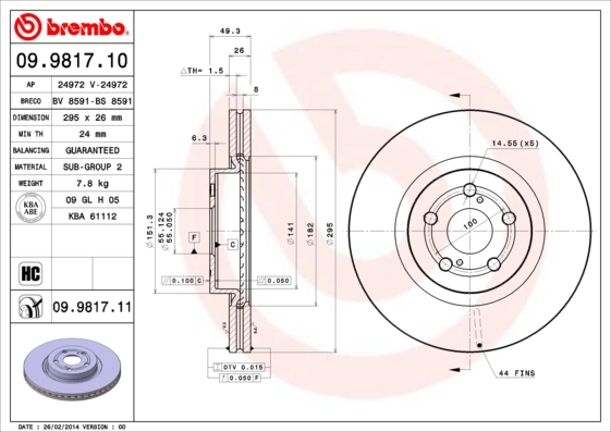 09981711 Brembo
