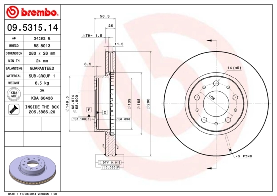 09531514 Brembo
