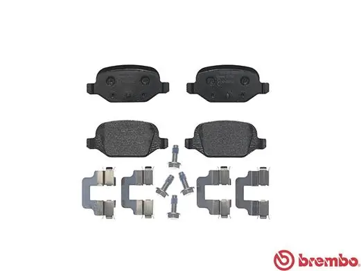 P23064 Brembo Okładziny (klocki) do hamulców tarczowych tylne