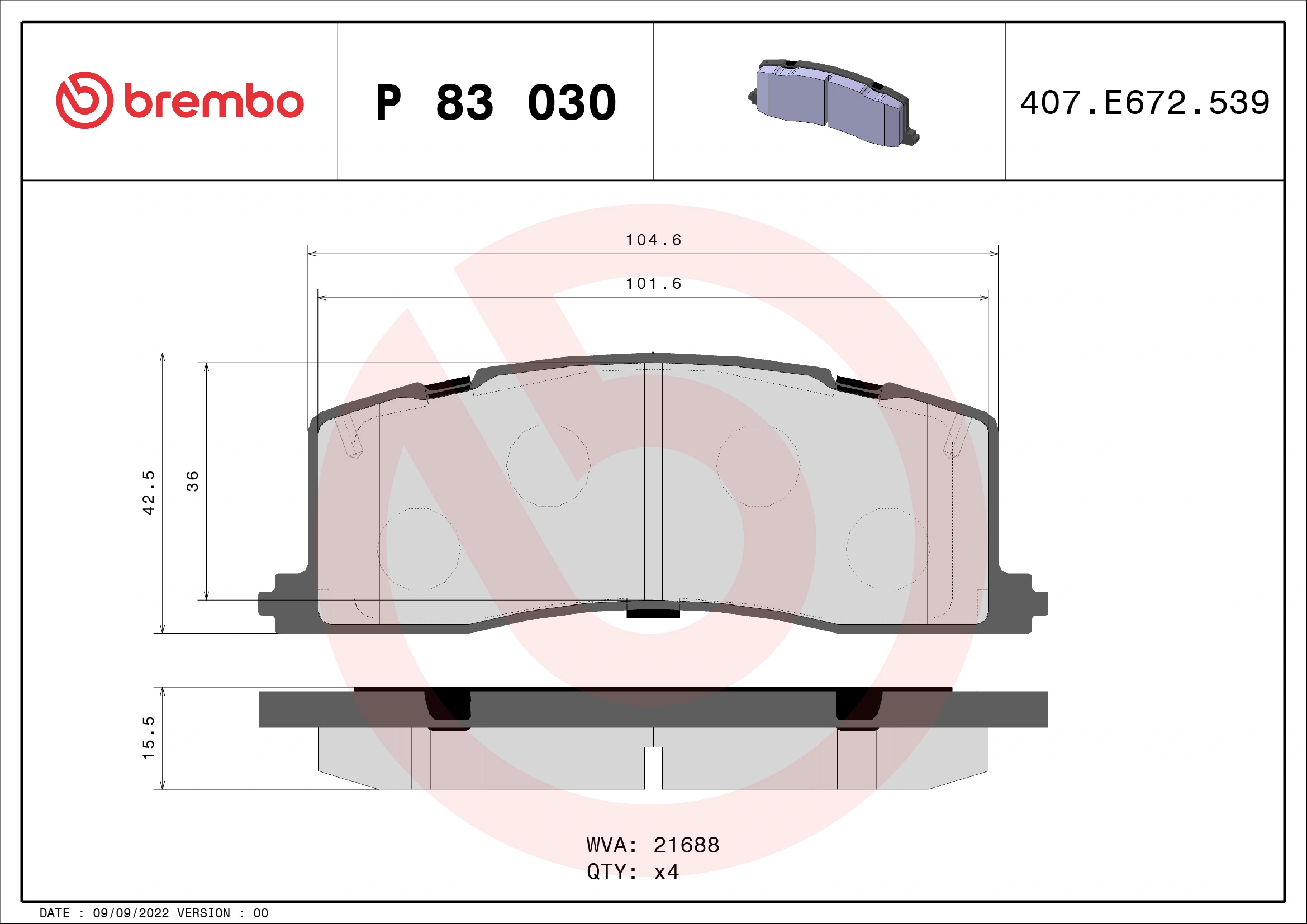 Okładziny (klocki) do hamulców tarczowych tylne Toyota Previa minivan (TCR1, TCR2) (1990 - 2000) cena, od 32,12 USD