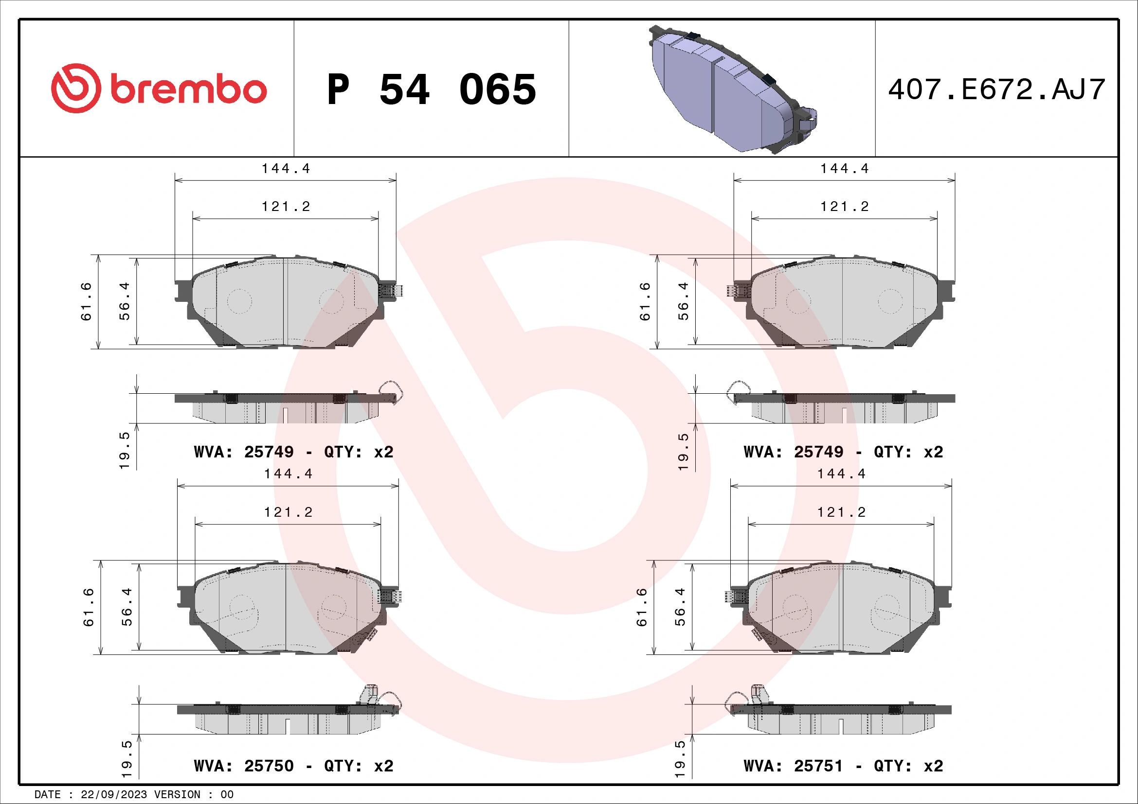 P54065 Brembo