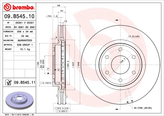 09B54511 Brembo
