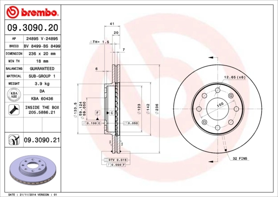 09309021 Brembo