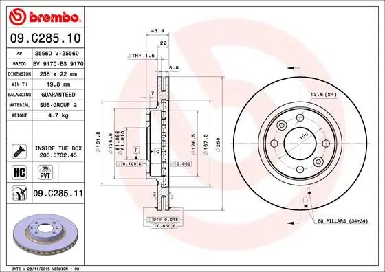 09C28511 Brembo