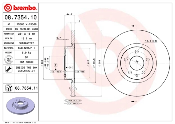 08735411 Brembo