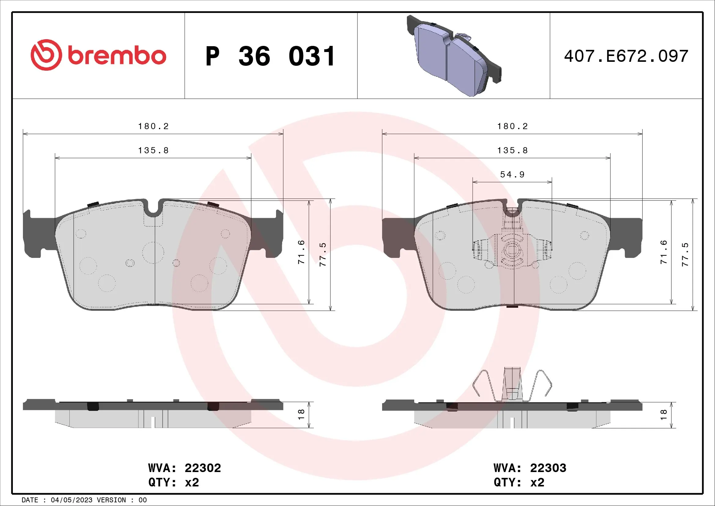 P36031 Brembo