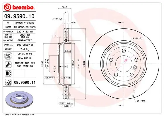 09959011 Brembo