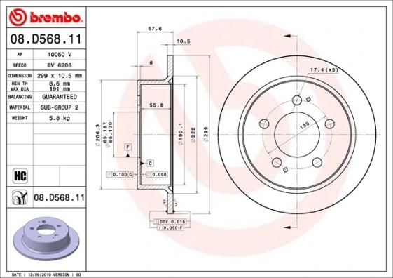 08D56811 Brembo