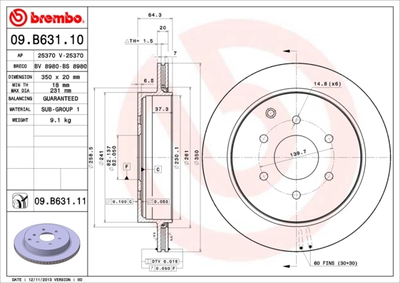 09B63111 Brembo