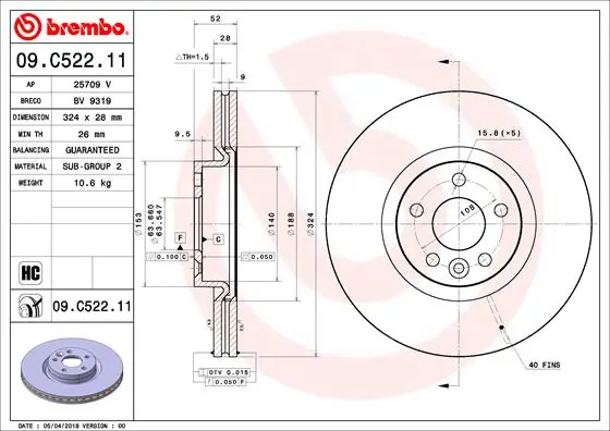 09C52211 Brembo