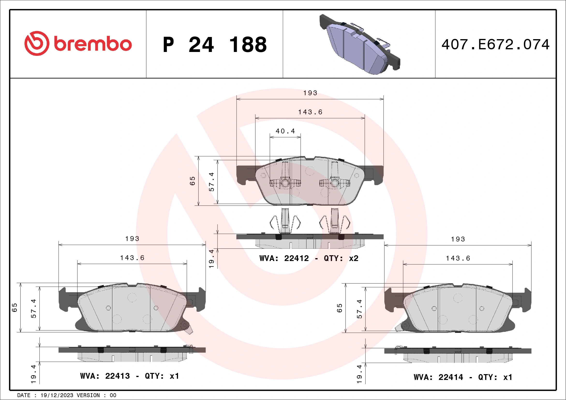 P24188 Brembo