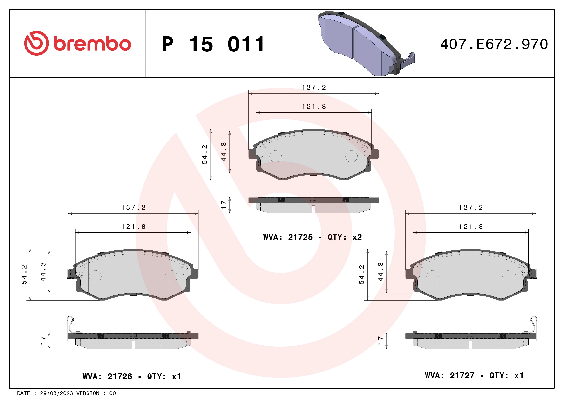 P15011 Brembo