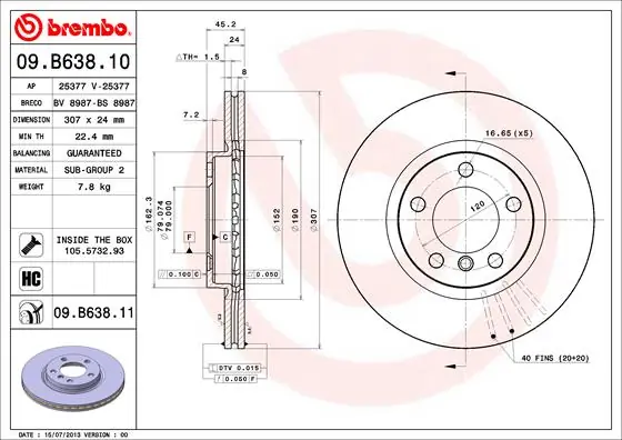 09B63811 Brembo