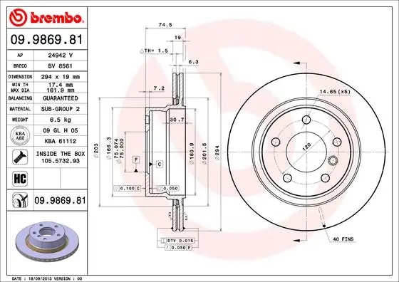 09986981 Brembo