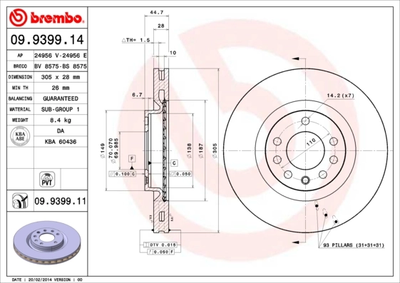 09939911 Brembo