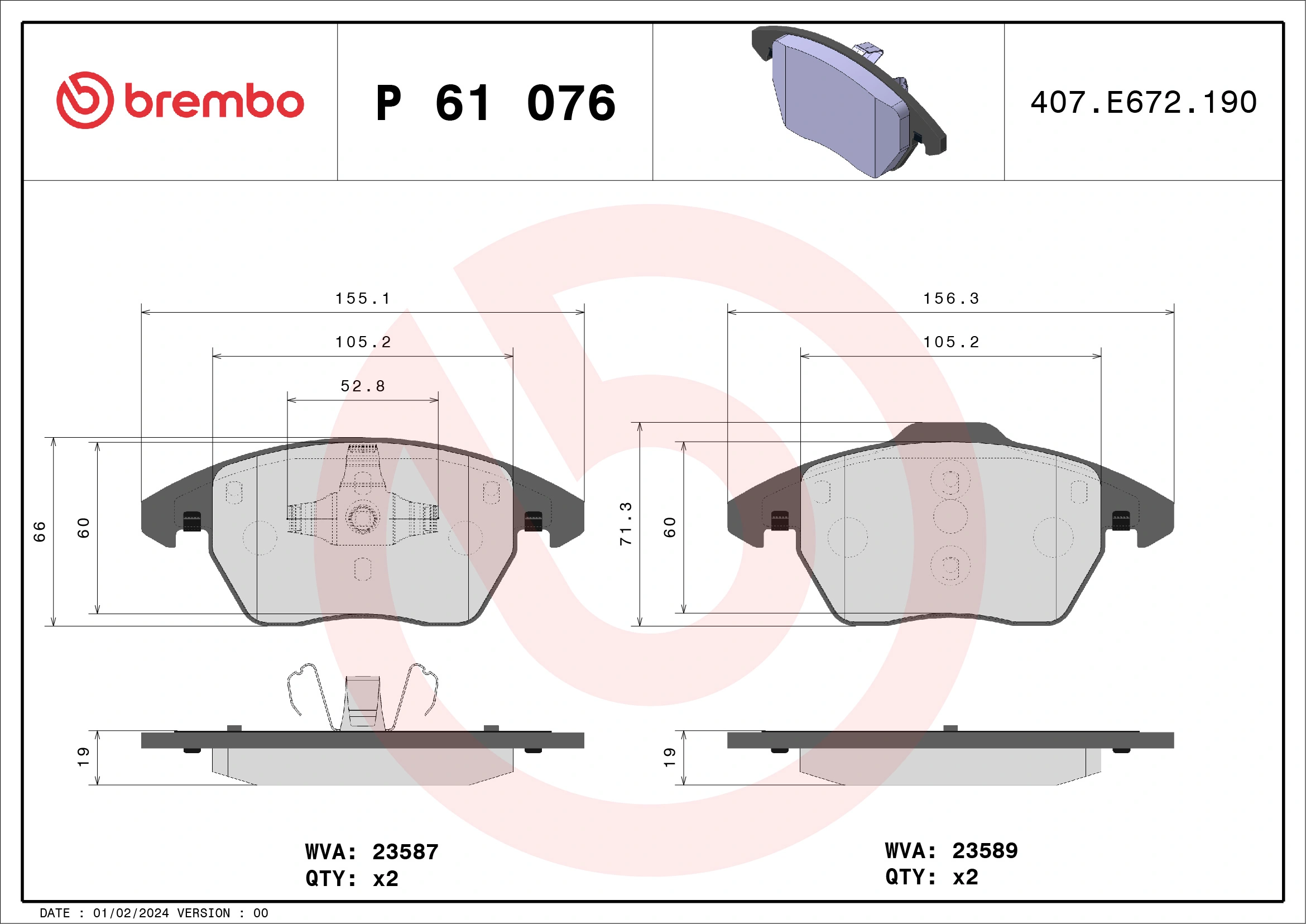 P61076 Brembo