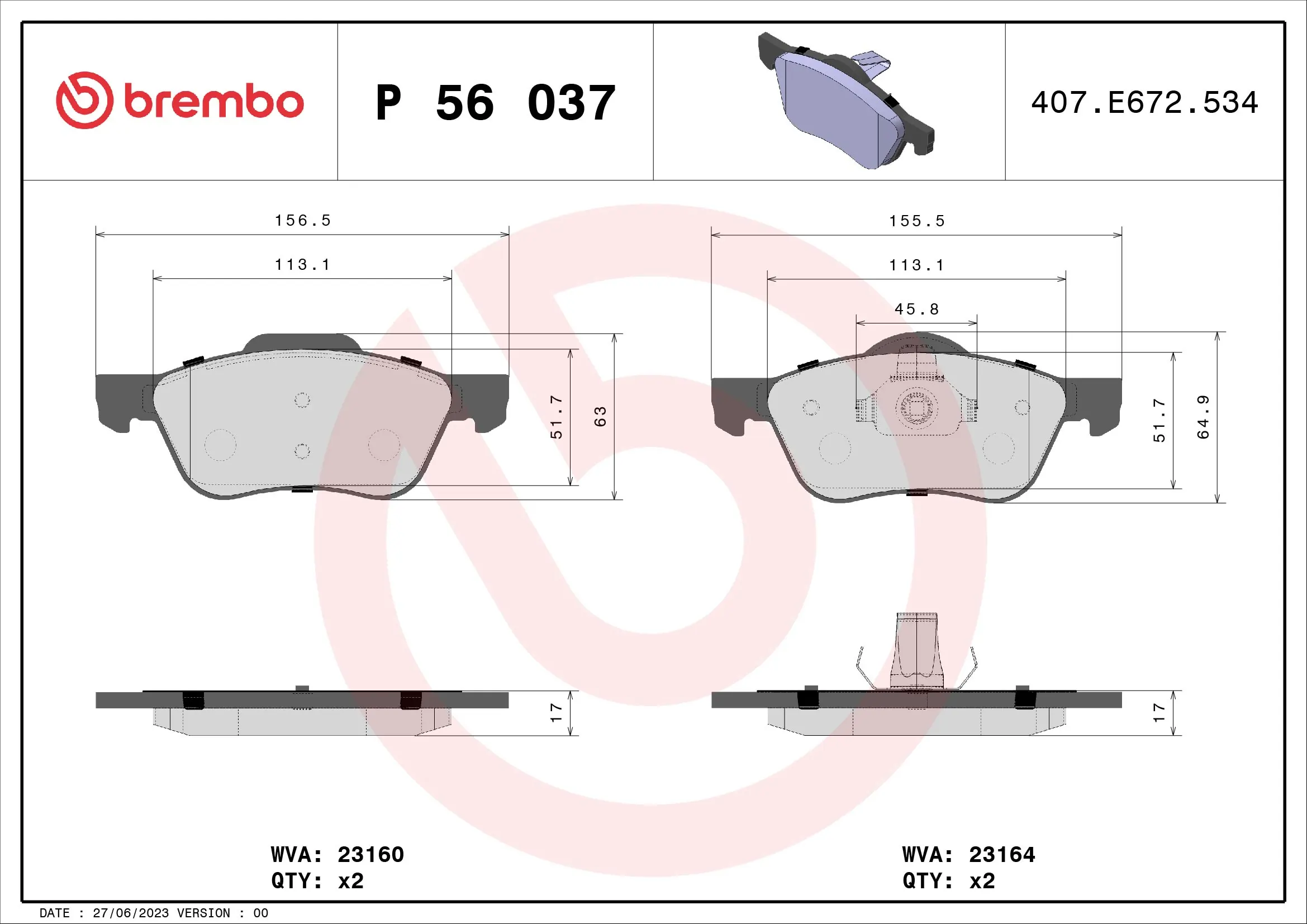 P56037 Brembo