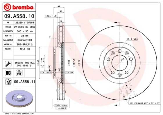 09A55811 Brembo
