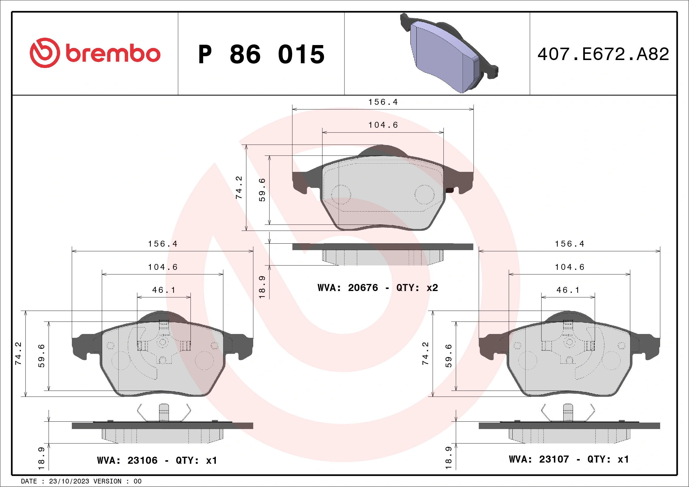 P86015 Brembo